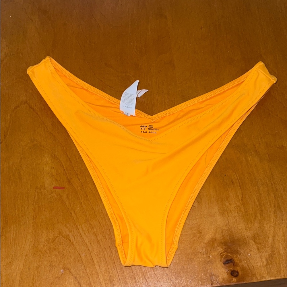 Womens Orange Swim Bottoms
